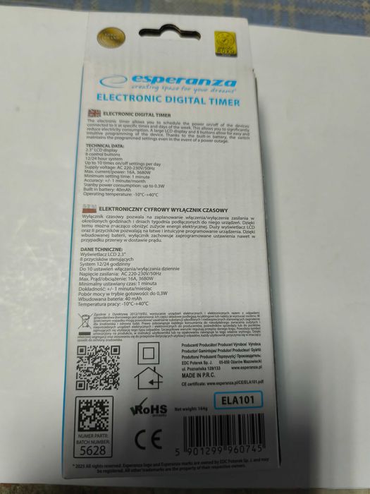 Priza cu temporizator afisaj digital