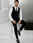Costum barbati vesta+pantalon