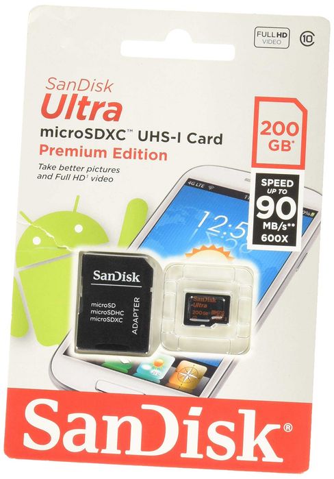 Card memorie SanDisk Ultra microSDXC UHS-I Premium Edition 200GB NOU