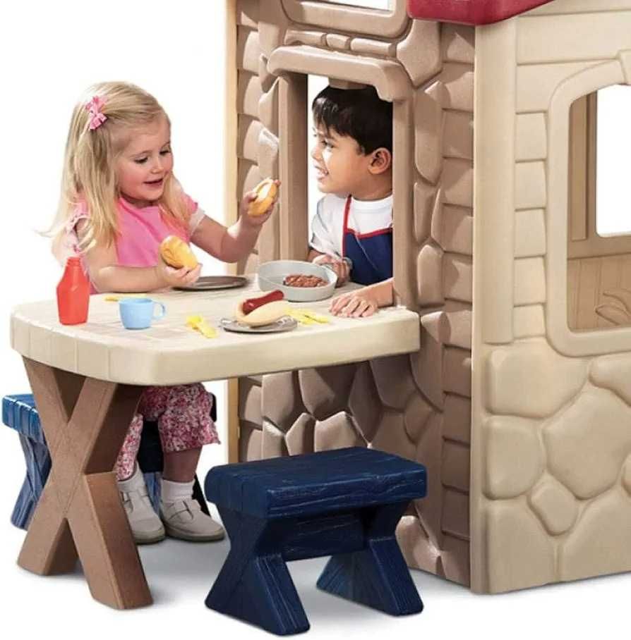Детска Къща за градината, за пикник Little Tikes сиво и червено