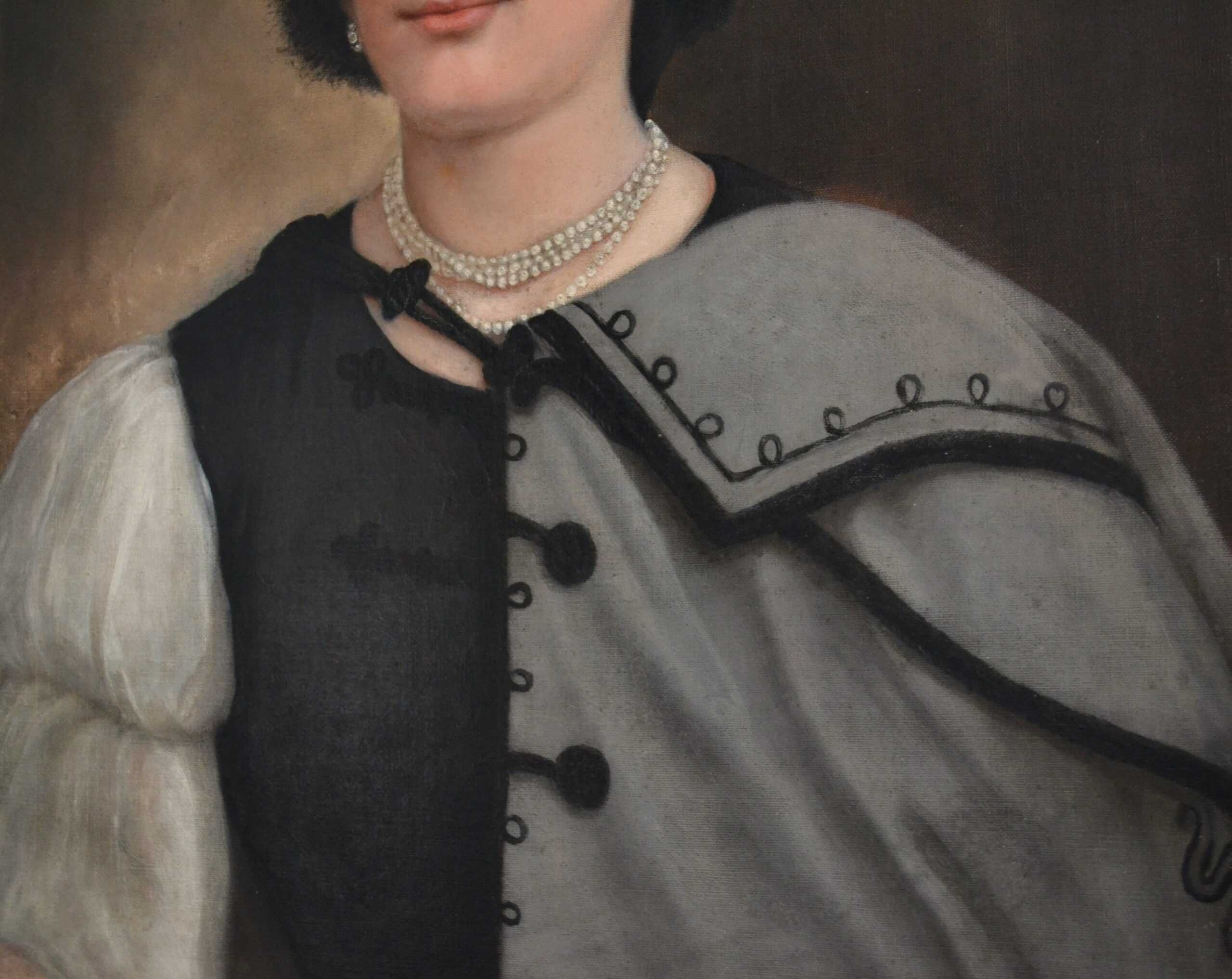 Portret de femeie, școală transilvăneană, sec. XIX