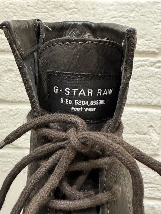 Кубинки/обувки G-star raw dark brown washed leather 38