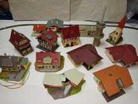 Lot Nr. 4 căsuțe machete HO Faller Trenulețe diorama Roco piko