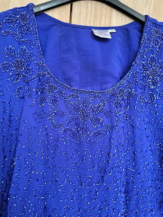 Costum de seara spectaculos în stil indian tunica si pantaloni