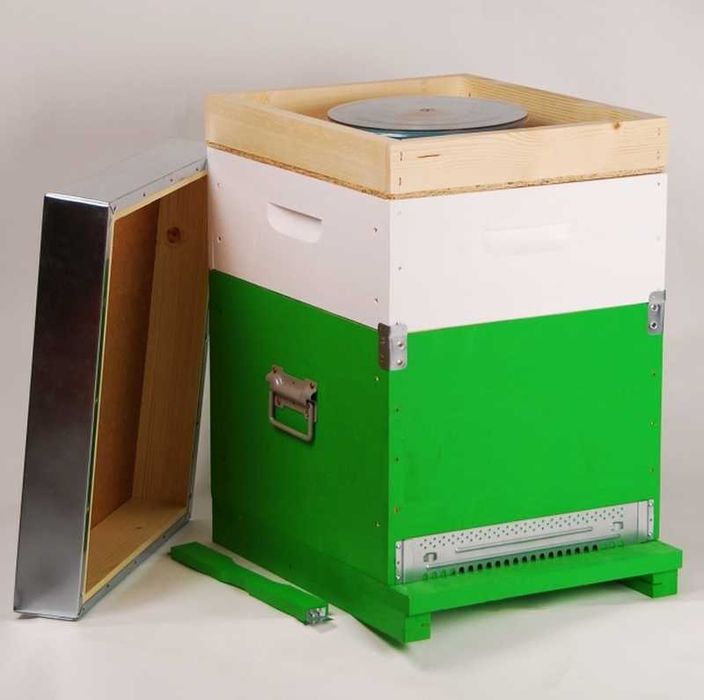 Vand stupi albine+ magazie completi cu rame, hranitor, gratie hanneman