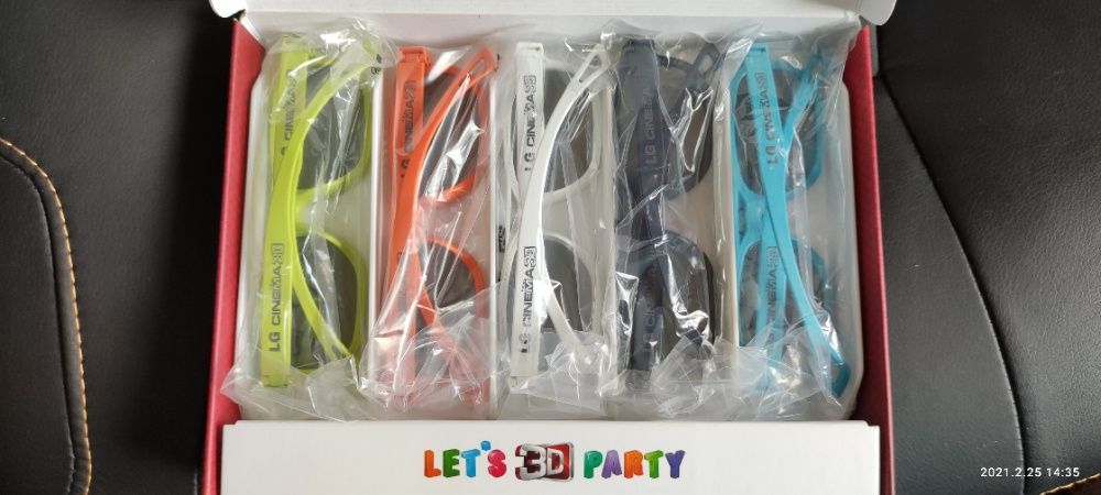 3D Очила, Комплект 5 Броя. ЧИСТО НОВИ!