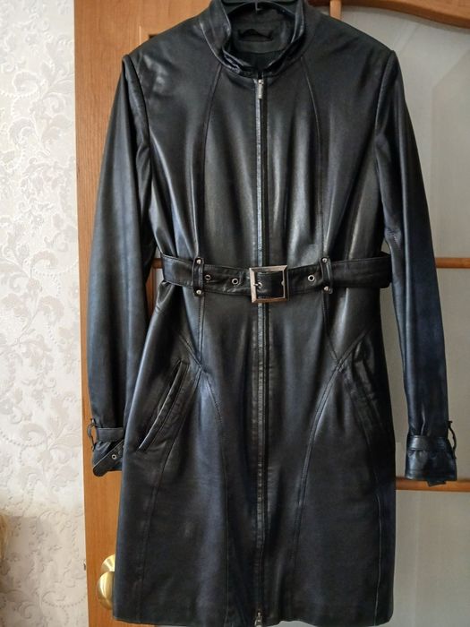 Кожаный плащ ( Италия)