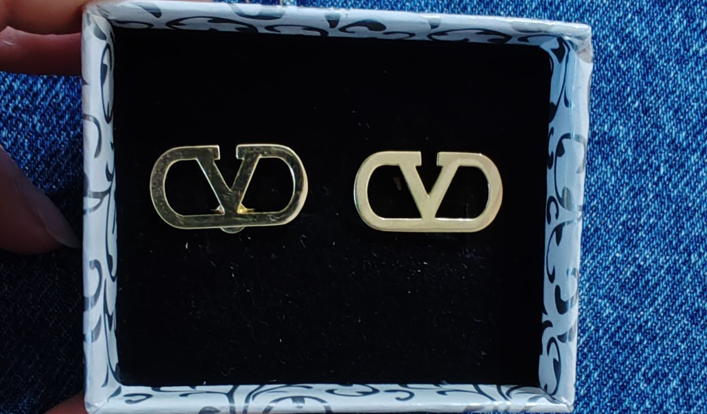 Златни обеци Valentino