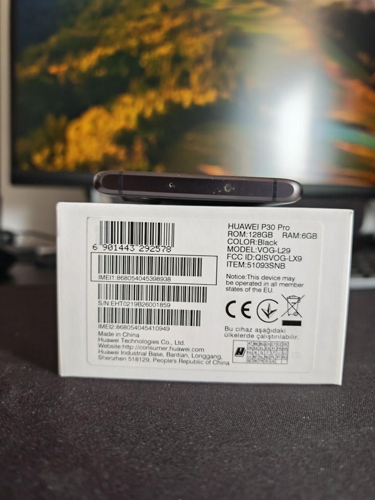 Huawei P30 Pro Black 128GB 6GB RAM - Google activ