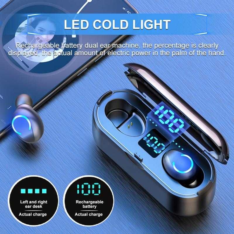 Безжични блутут слушалки, BLUETOOTH 5.1, HIFI HD SOUND