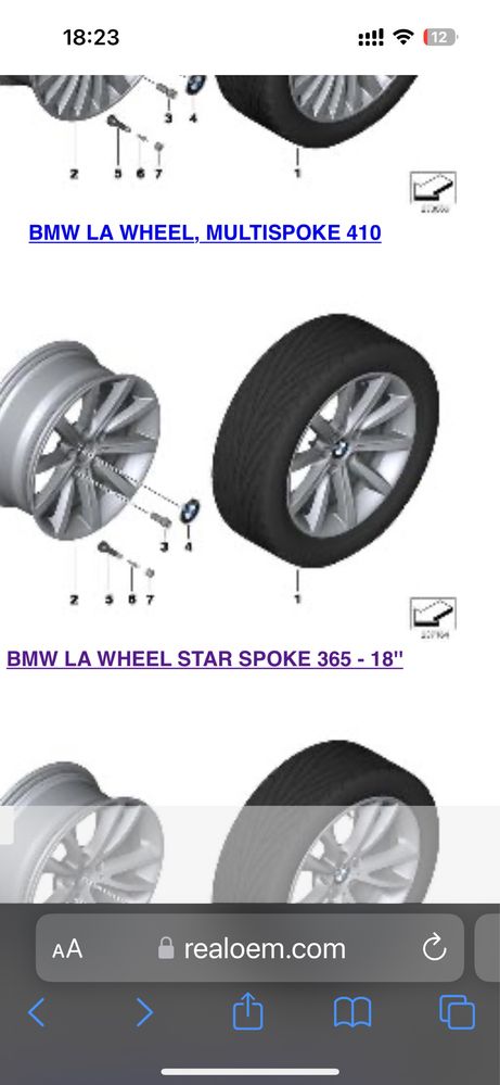 Джанти БМВ 18 спорт пакет spoke 365 ЕТ30 предни , ЕТ44 задни Ф10,Ф11