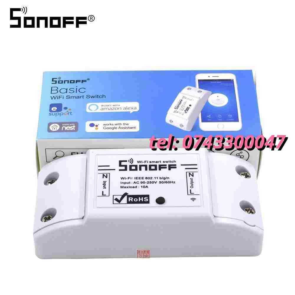 Intrerupator Wifi Sonoff 220v Control Electrocasnice Telefon