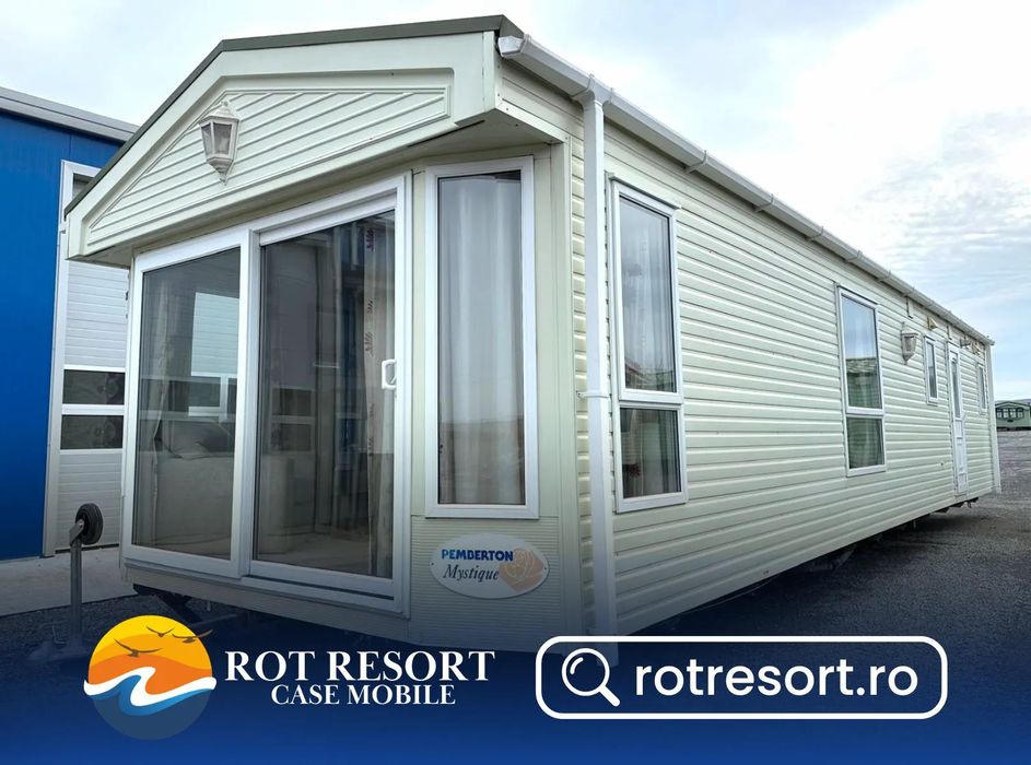 Alta Casă mobilă 4 ANOTIMPURI Mystique | Tâmplărie PVC și încălzire centrală cu calorifere | 12 x 4 m | 2 dormitoare și 2 băi