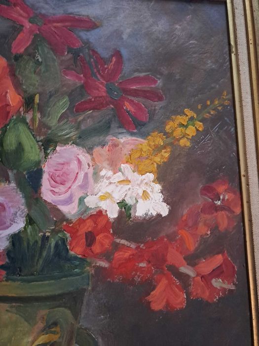 tablou pictura pe panza 71/62 cm semnat