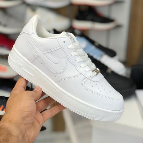 Adidasi dama barbati unisex Nike air force one 1 alb white premium