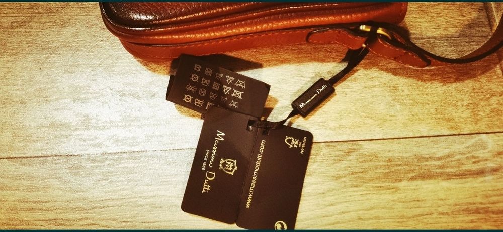 Geantă husă de piele pentru telefon Massimo Dutti nouă cu etichetă
