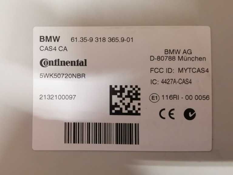 Kit pornire Bmw motor N57 Euro 6 2014  Ecu , cas4 cu CA , 2 chei