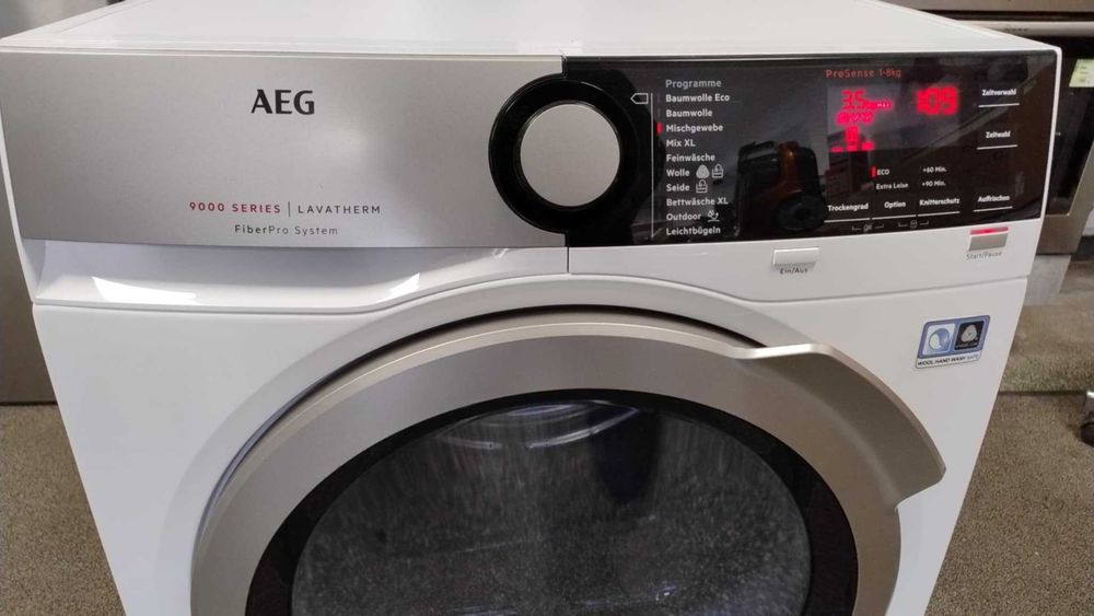 A+++ Сушилня с термопомпа AEG-АЕГ 8 кг 9000 Series SensiDry FiberPro