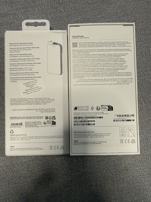 Iphone 16 Pro Max - 256 GB + 2 оригинални калъфа + гаранция