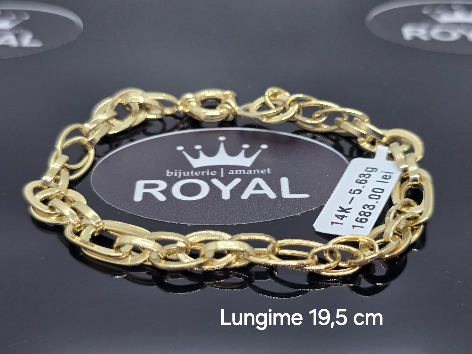 Bijuteria Royal: Brățară aur 14k/5.63 gr