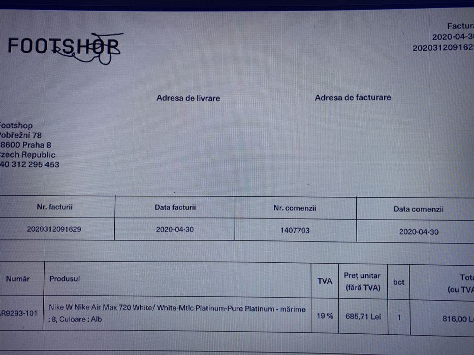 Nike Airmax 720 White