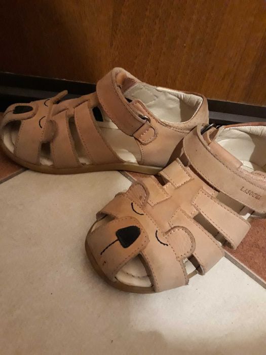 Детски кожени сандали