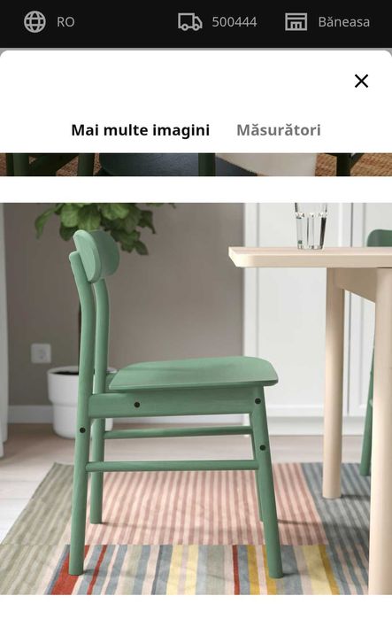 Set de 2 scaune Ikea/ model RÖNNINGE