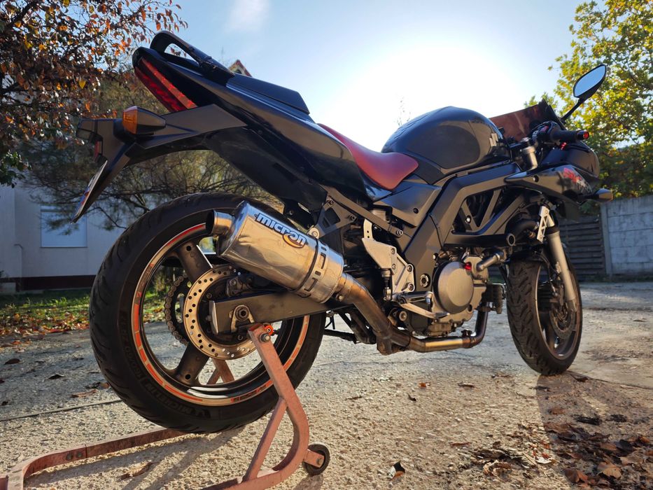 Vand Motocicleta Suzuki SV650s ABS Neagra 2008 70000+ km 3 Case GIVI