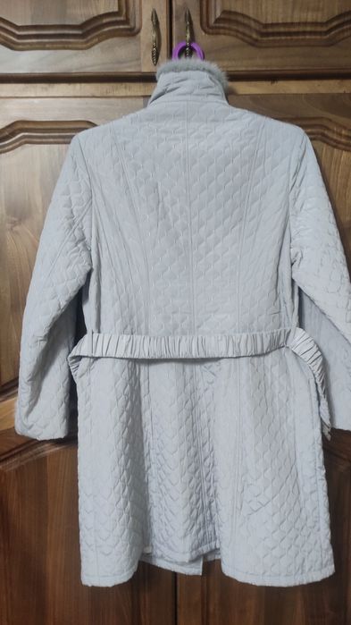 Полупальто с норковыми вставками. Размер 50.