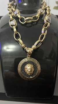Medalion Versace+lant aur-38,4 grame