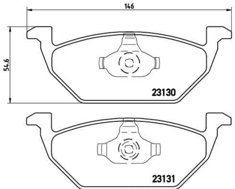 Placute de frana Brembo Skoda Fabia Octavia Rapid audi a1 a3 seat leon