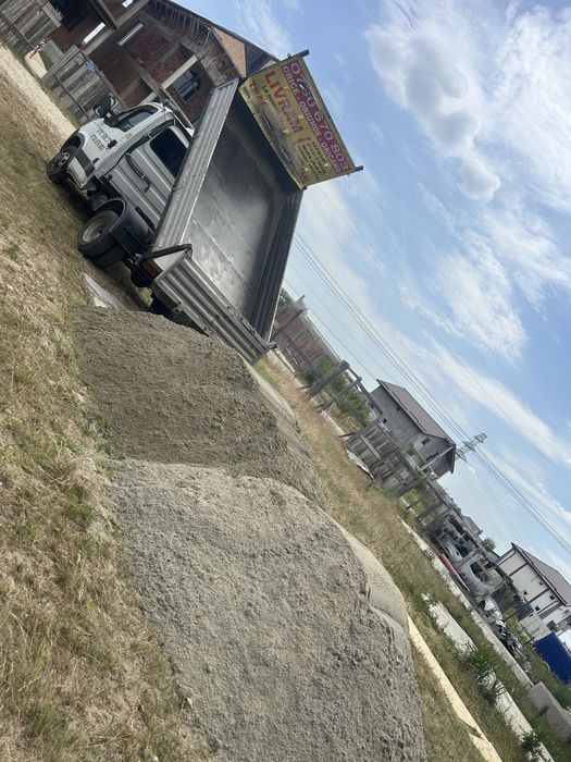 Nisip,chisai pentru gazon,pamant vegetal,piatra de drum 16/32