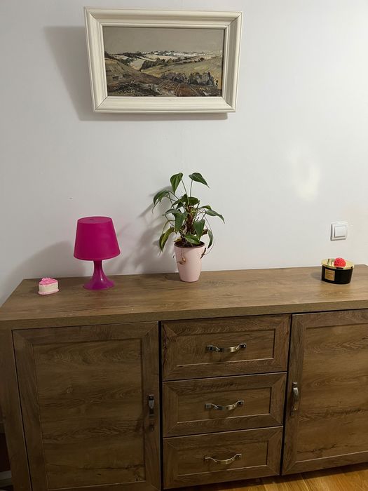 Bufet 2 uși 3 sertare stejar sălbatic