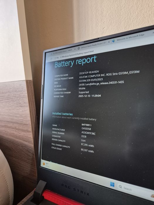 Геймърски лаптоп ASUS ROG / Gaming Laptop ASUS