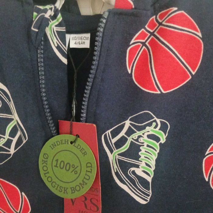 Pijama baieti tip salopeta 5-6 ani NOUA bumbac organic