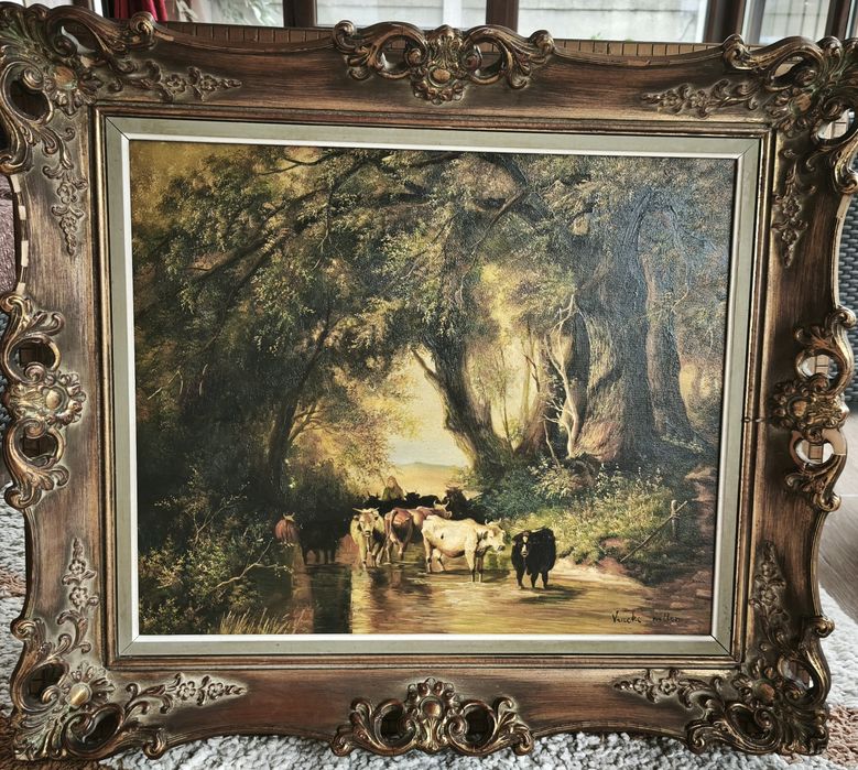 Tablou vechi, rama stil baroc