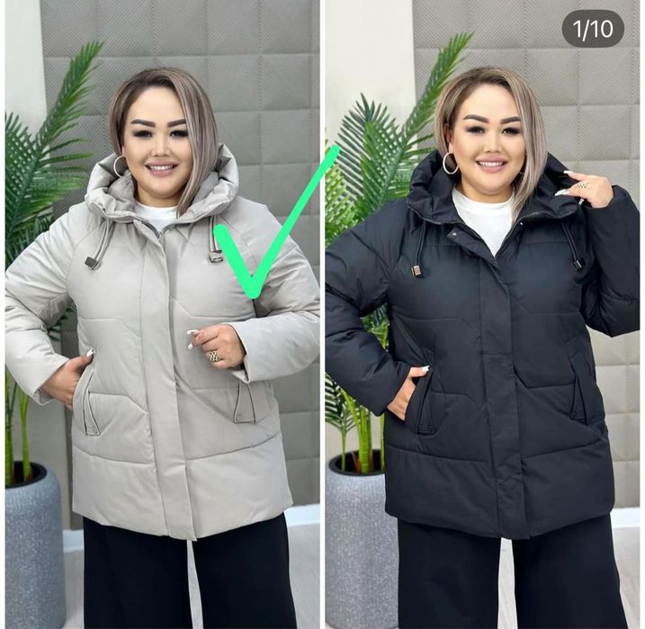 Новая женский пуховик 52 размер