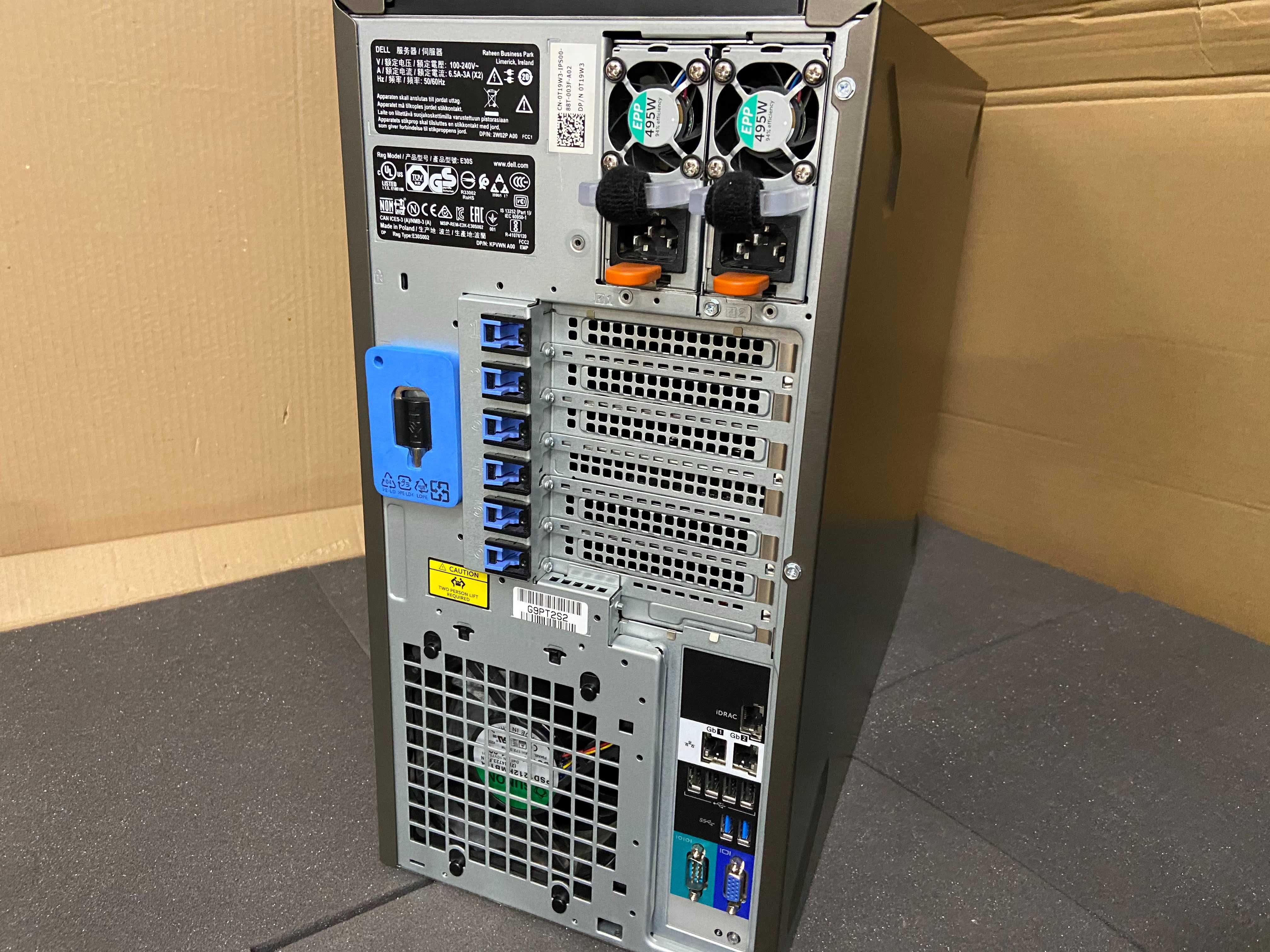 Dell T440 2*Xeon Gold 6138 40c/80t, 64GB DDR4, H730 RAID сървър server