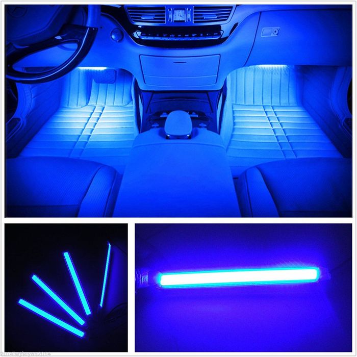 RGB LED интериорно осветление за кола автомобил диодни ленти светлини