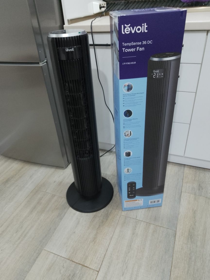 Вентилатор тип кула Levoit TempSense 36 DC Tower Fan (92 см)