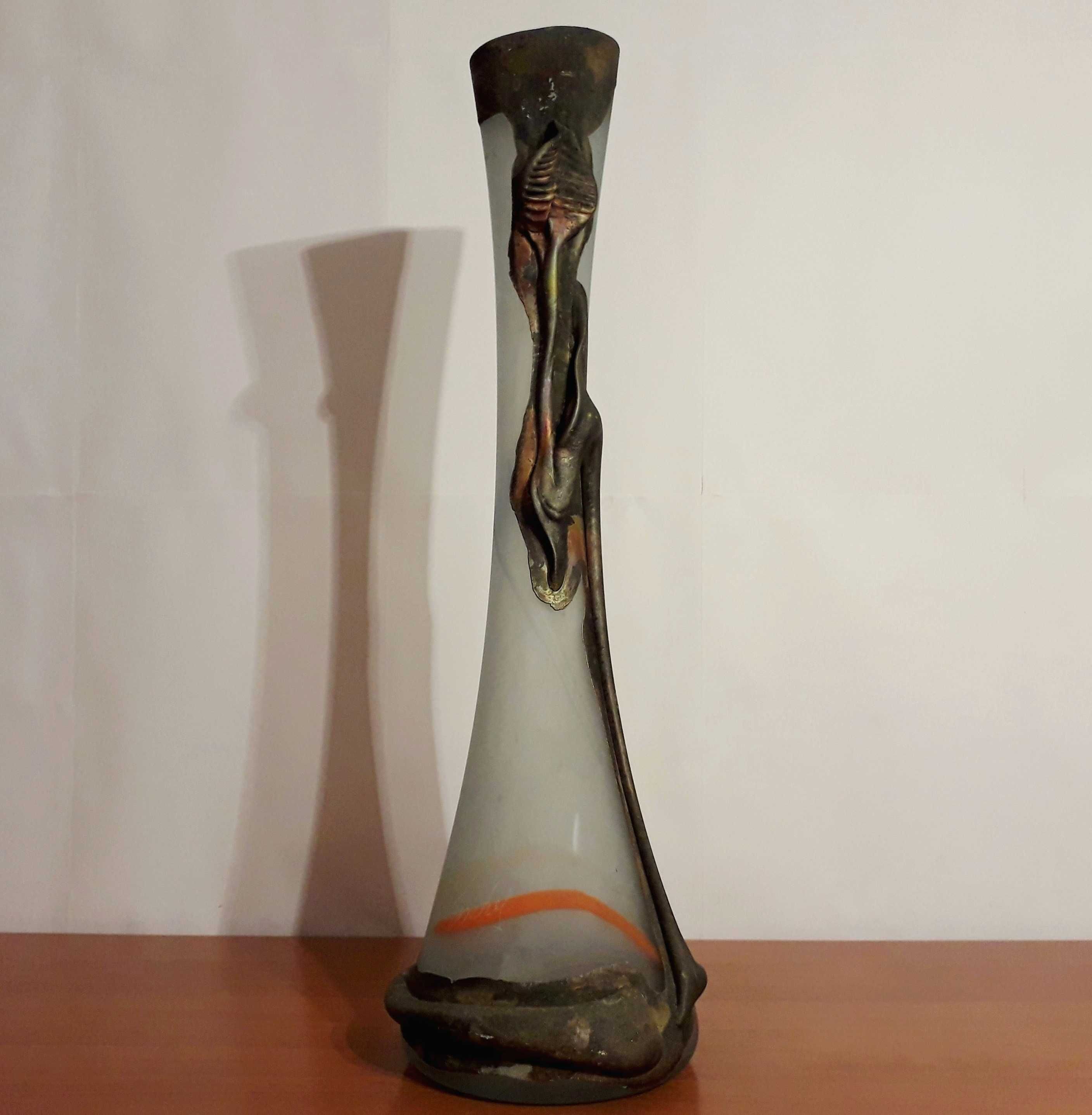 Vaza romaneasca de Filip Ravert | sticla Suflata veche si RARA