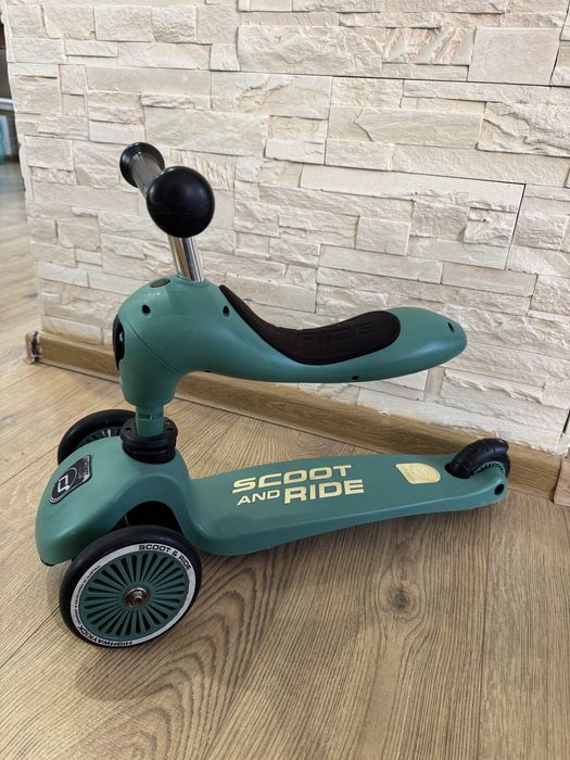 Trotineta copii cu sezut, transormabila2in1 Scoot and Ride
