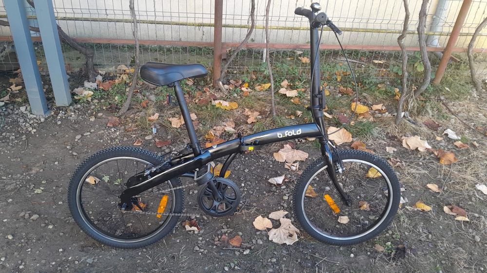 Bicicleta pliabila Btwin B-Fold 3, 20 inchi, single speed, V-brake
