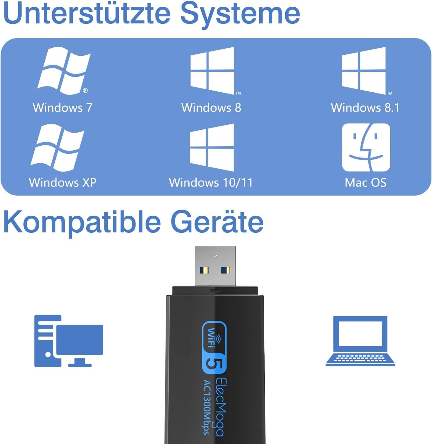 Adaptor wireless dual band, usb 3.0, 800 mbps cu 2 antene, Negociabil