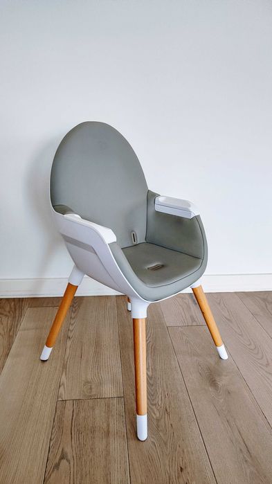 Scaun de masa 2 in 1 Kinderkraft Fini: alb/gri