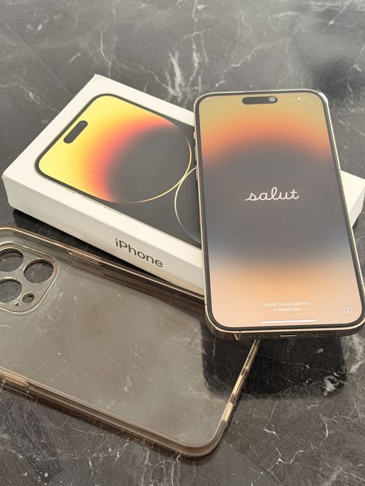 Iphone 14 Promax Gold 512 Gb ca nou fara uzura impecabil estetic