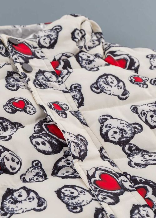 Детско яке с мечета, Екрю Цвят