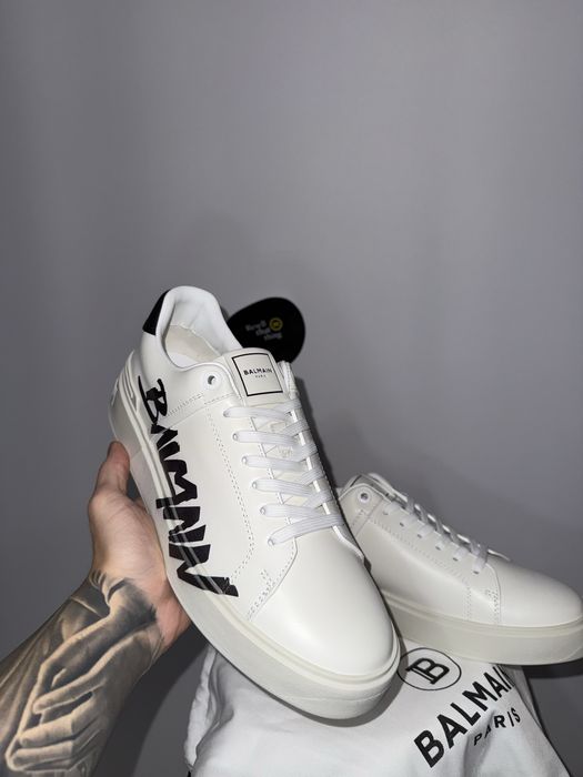 Adidasi balmain albi marimea 41 premium (balenciaga,versace,off white)