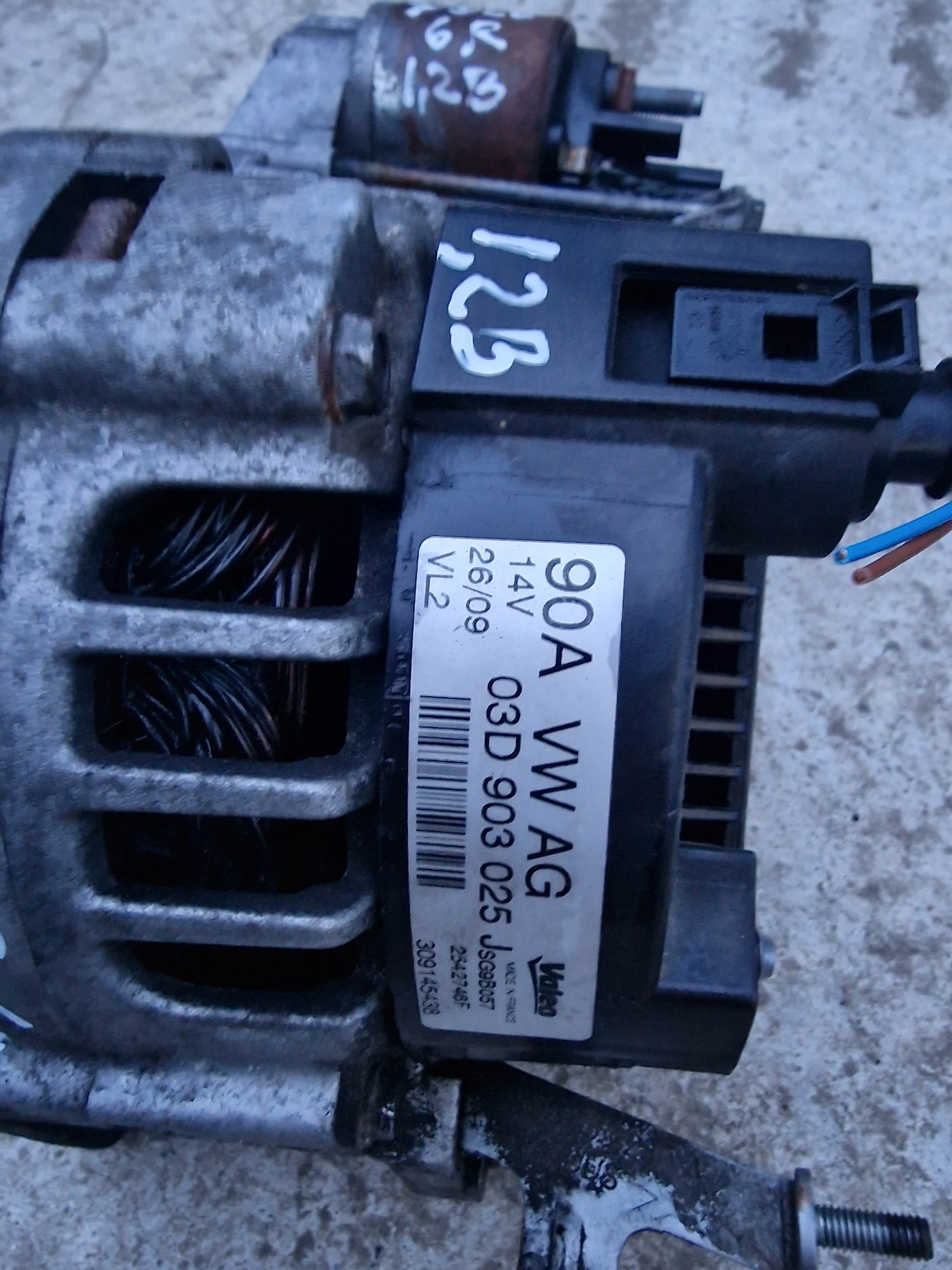 Alternator,electromotor Vw,Audi,Skoda,Seat motor 1,2 benzina an 2009-2