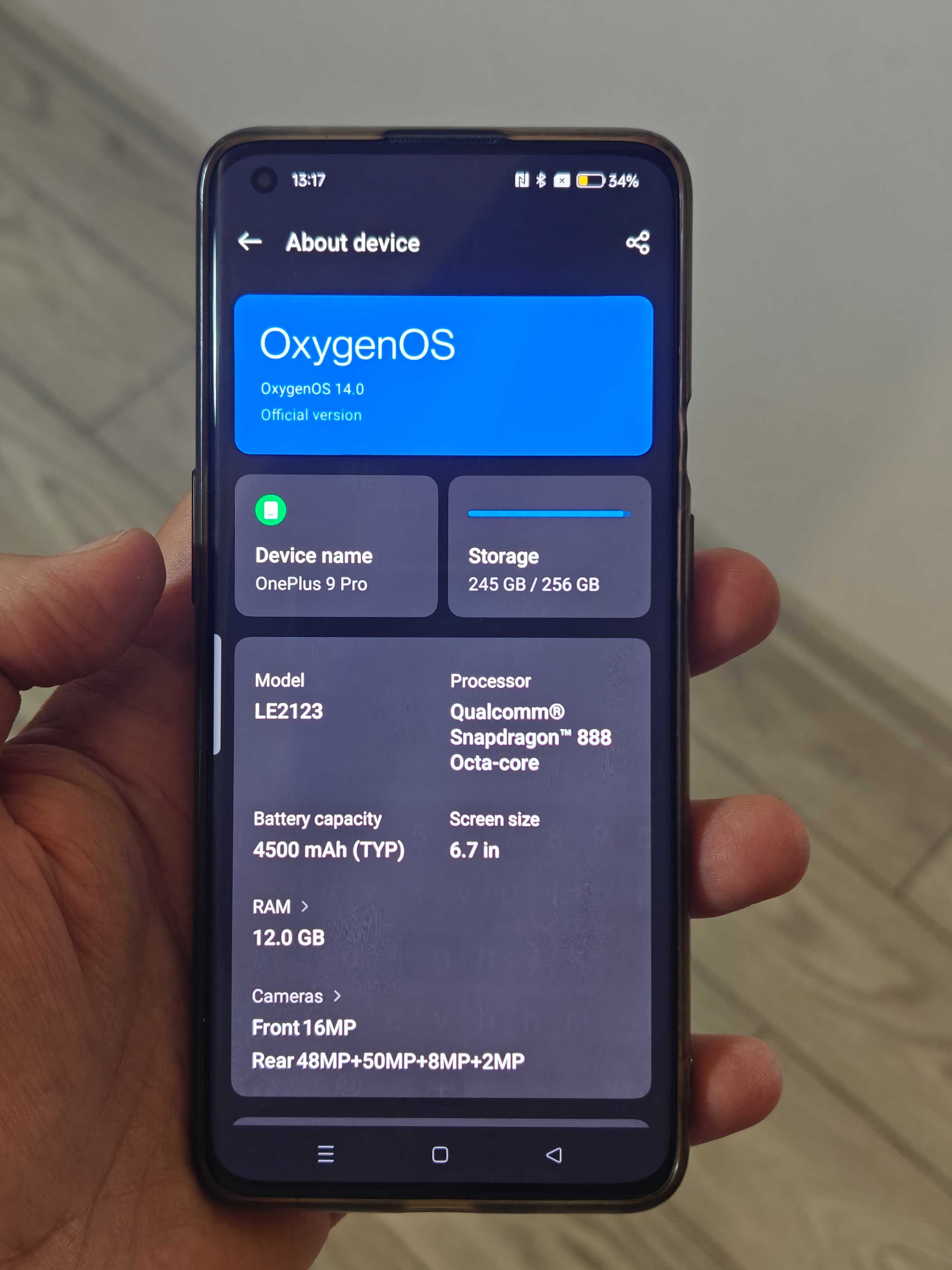 Oneplus 9 PRO 256GB / 12 GB RAM